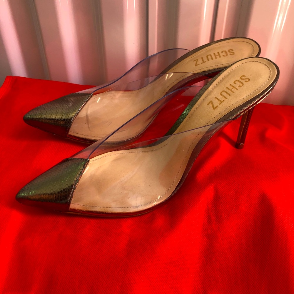 Schutz Clear Pumps 7.5 Vinyl heels